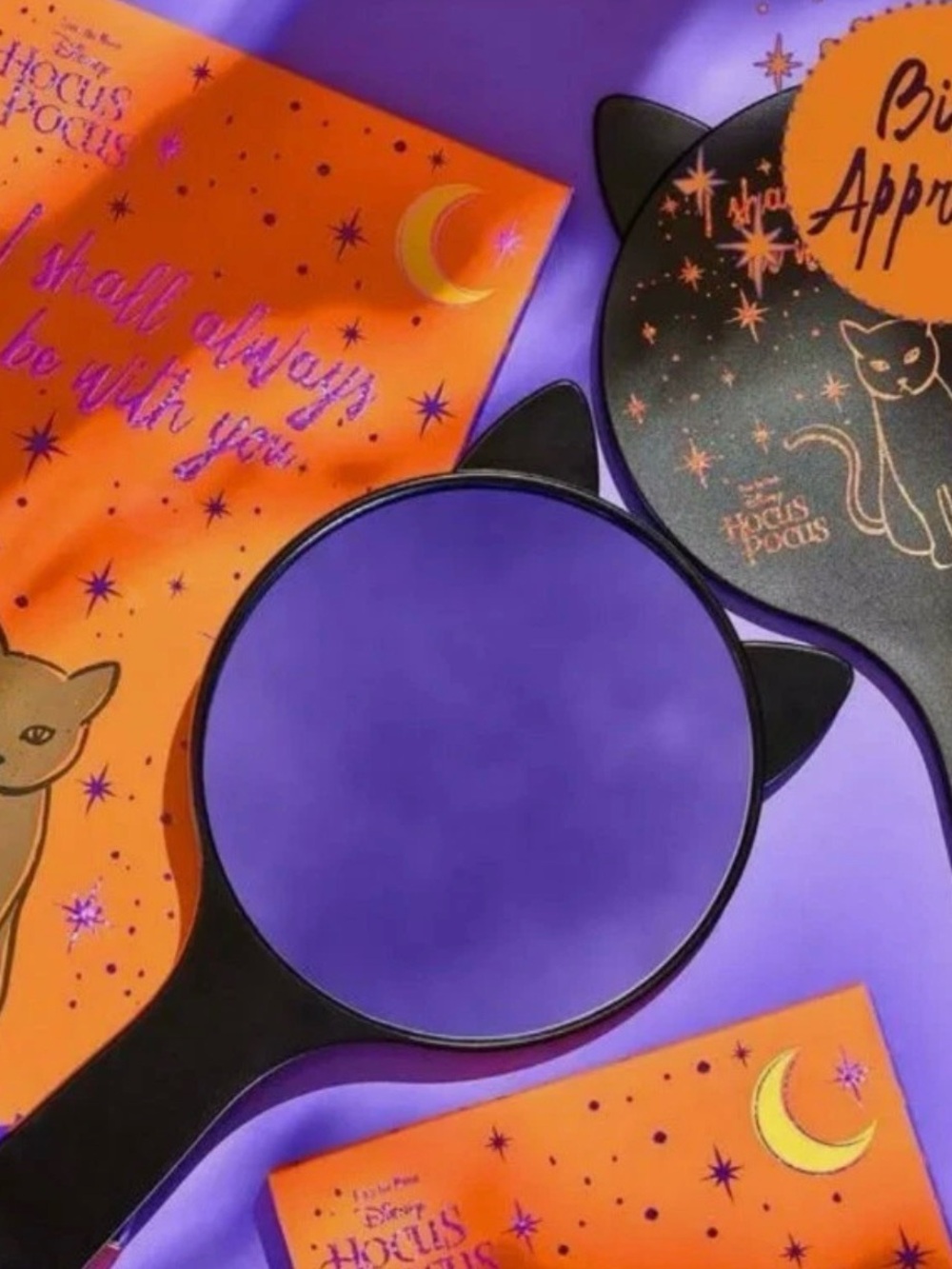 Disney ColourPop Hocus Pocus I Shall Always Be With You Cat Hand Mirror NWT